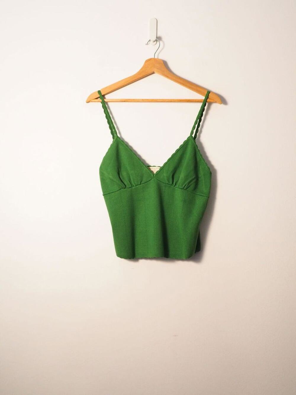 Sezane Suzie Cami Top - XXS Green